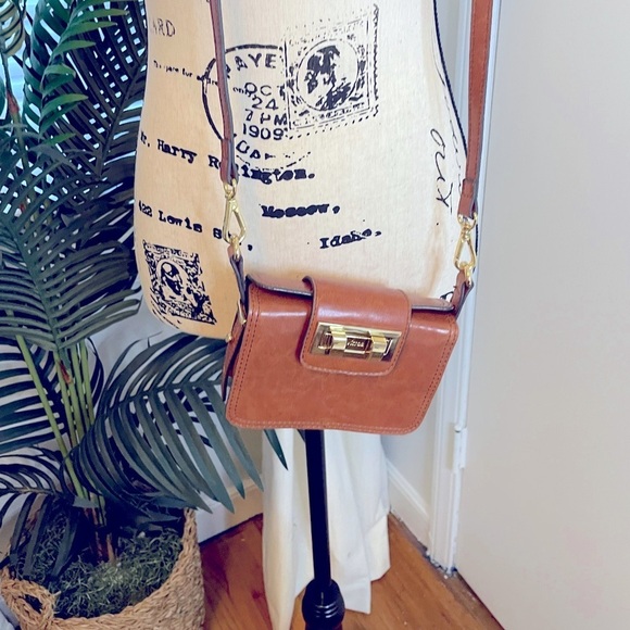 VIKTOR ALFARO Brown Leather Crossbody Purse - Picture 5 of 12